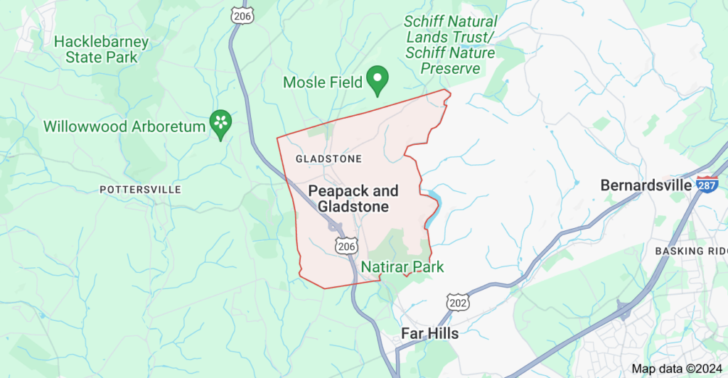 Peapack-Gladstone House Cleaning Service Area